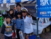 船長服で記念撮影